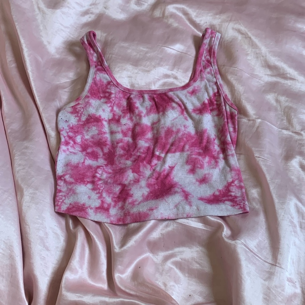Pink Tye Dye Woman’s Crop Top